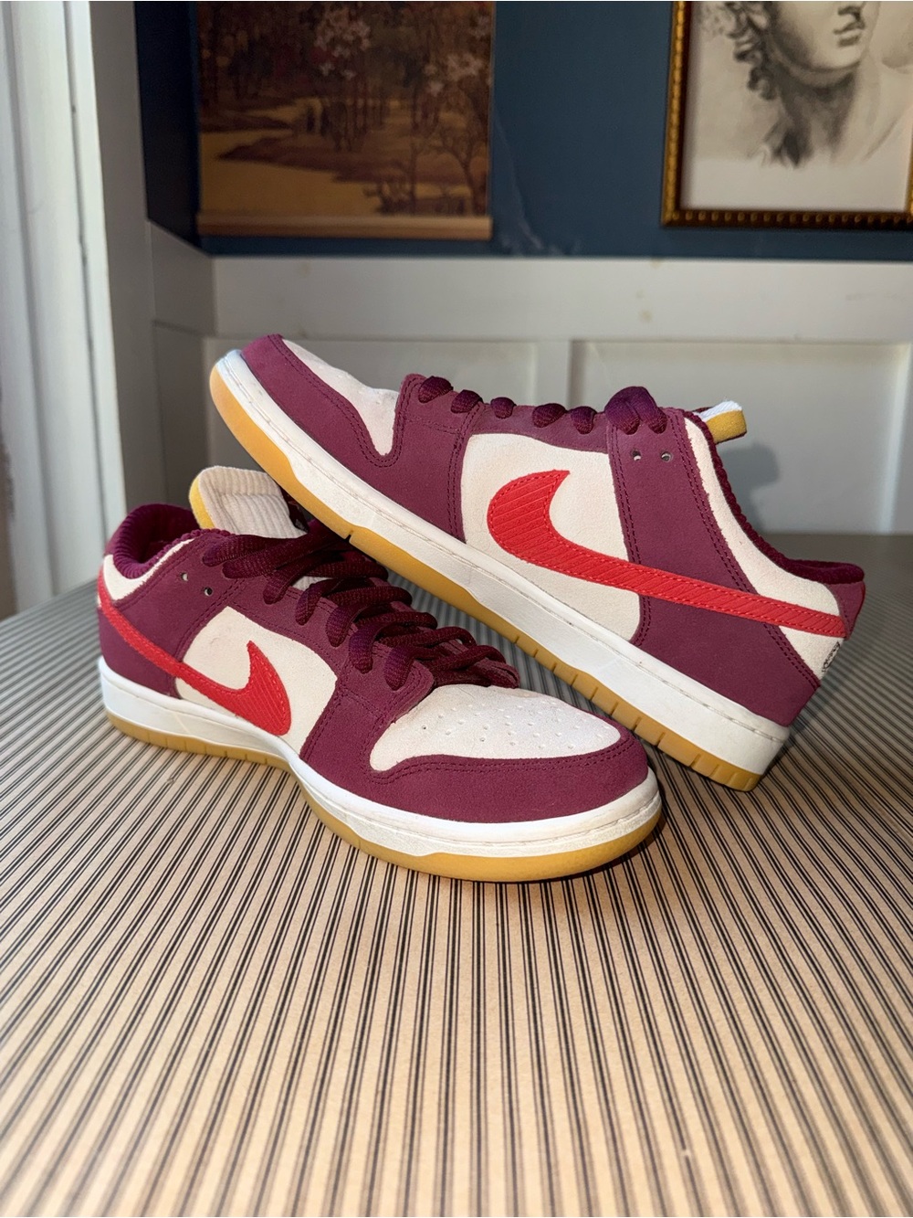 Skate Like A Girl - x Nike Dunk SB Low White - Picture 1 of 7
